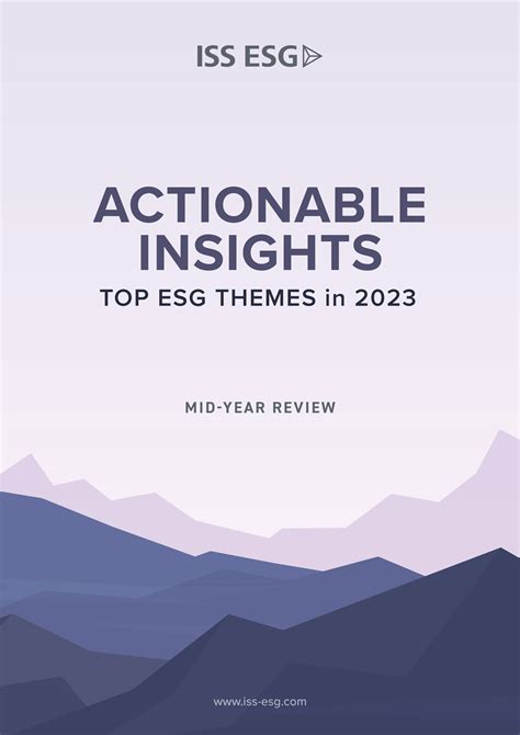 Actionable Insights: Top ESG Themes in 2023 | ISS