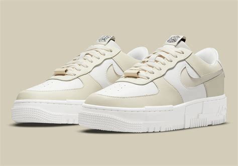 Nike Air Force 1 Pixel Gets A Satisfying Cream And White Pairing