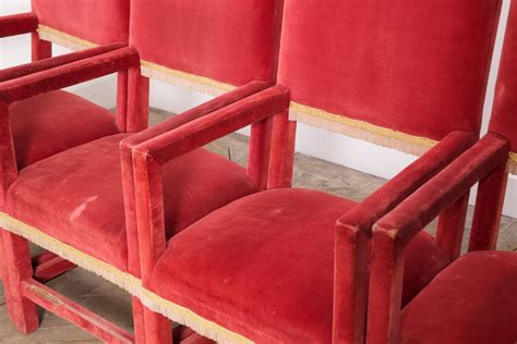 Red Velvet Dining Chairs – Drew Pritchard Ltd