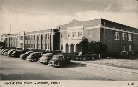 Osborne High School Kansas Postcard