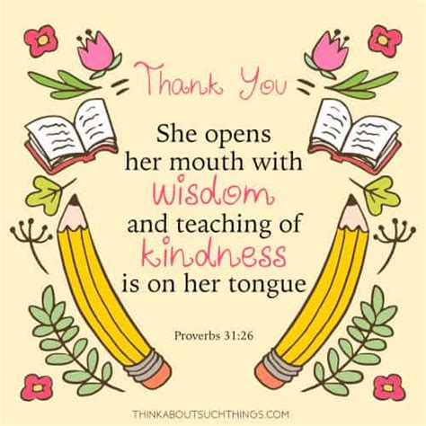 30 Uplifting Bible Verses For Teachers [With Images] | Think About Such Things