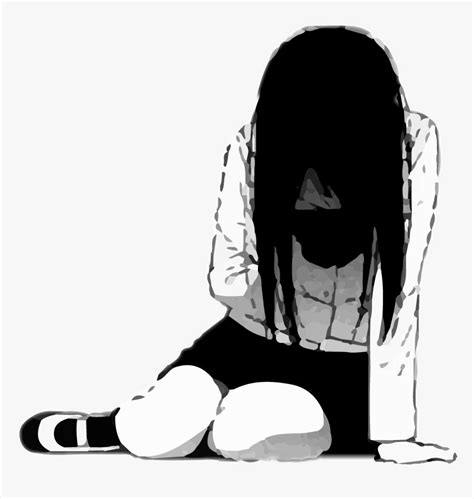 Depressed Anime Girl Crying , Transparent Cartoons - Sad Anime Girl ...