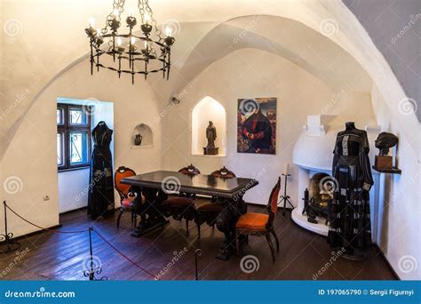 Interior of Bran Castle in Transylvania Editorial Image - Image of wall ...