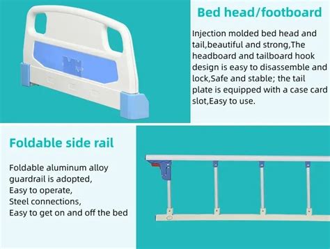 Medical manual bed,Adjustable Medical manual bed