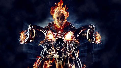 Ghost Rider Skull Wallpaper - WallpaperSafari