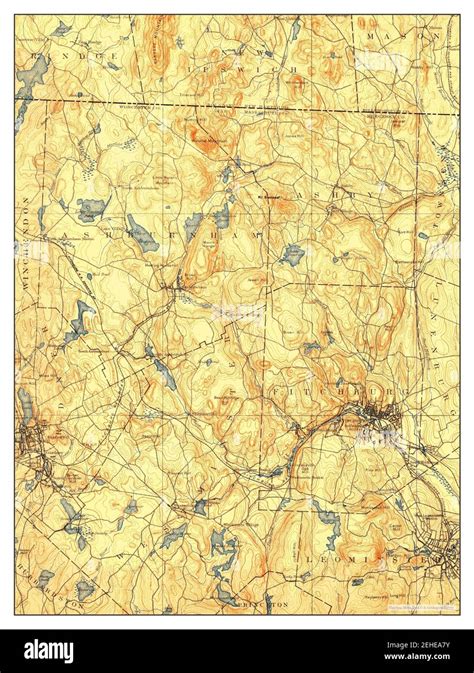 Fitchburg, Massachusetts, map 1887, 1:62500, United States of America by Timeless Maps, data U.S ...