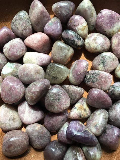 LEPIDOLITE tumbled gemstone / crystal healing stone | Etsy