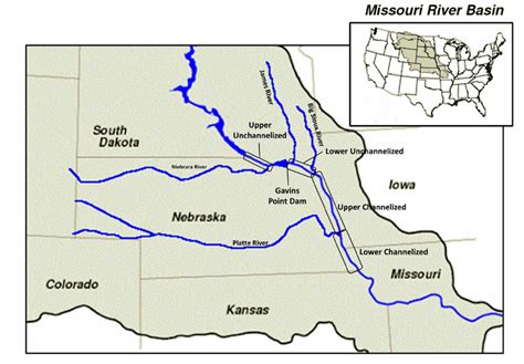 Upper Missouri River Map