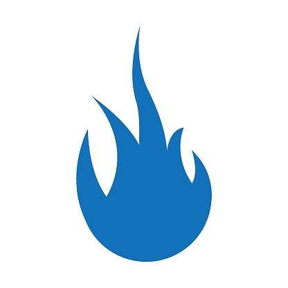 Blue Fire Flame Logo Stock Illustration - Download Image Now - Art, Blaze Pattern - Animal ...