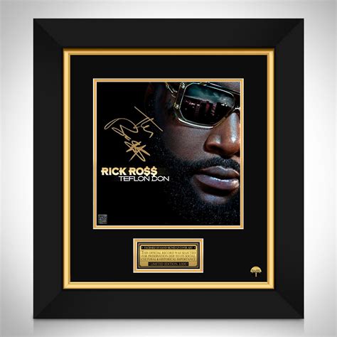 Rick Ross - Teflon Don Limited Signature Edition LP Cover Custom Frame | RARE-T