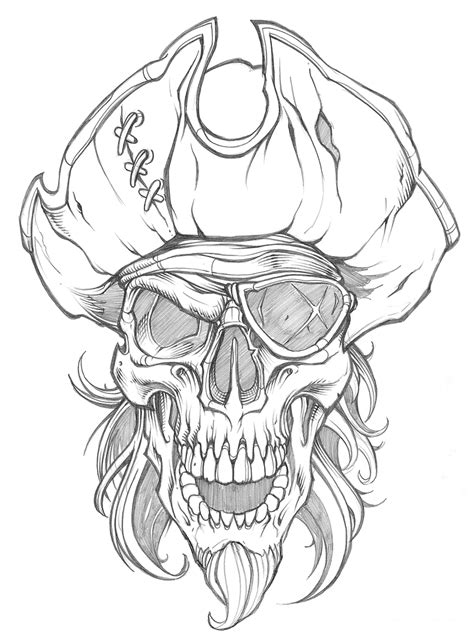 Vector-pirate-vector-jollyroger-vector-skull.gif | Skulls drawing, Skull art drawing, Tattoo art ...