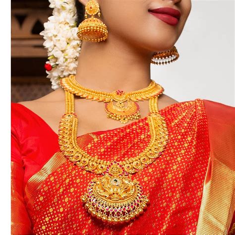 Gold Bridal Jewellery Set - South India Jewels