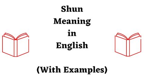 Shun Meaning in English - English Seeker