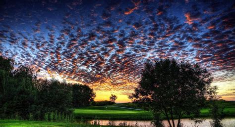 Golf Course Wallpaper Sunset