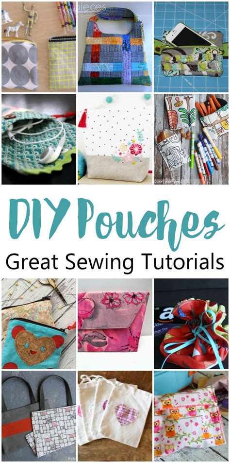 12 Must Make Pouch Tutorials - Bite Sized Biggie