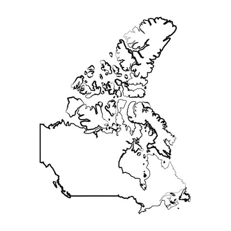 Hand Drawn Lined Canada Simple Map Drawing 25841148 Vector Art at Vecteezy