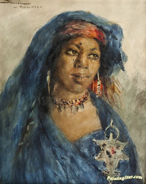 Portrait Of A Berber Woman Artwork By Felipe Barantes Abascal Oil Painting & Art Prints On ...