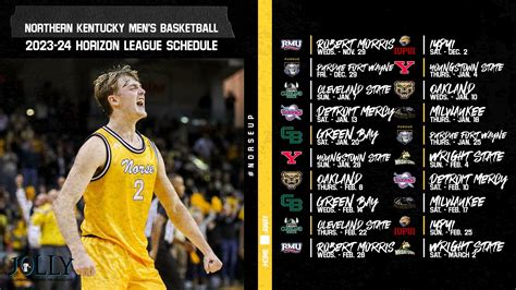 2023-24 Men’s Basketball Horizon League schedule announced - Northern ...