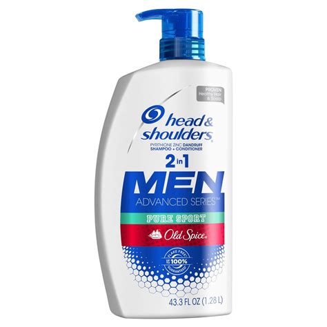 Product of Head and Shoulders Old Spice Pure Sport Dandruff 2 in 1 Shampoo and Conditioner, 43.3 ...