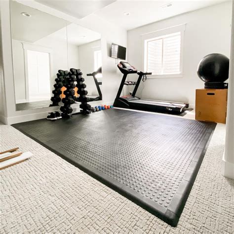 Best Gym Floor Over Carpet for Home - StayLock Tiles