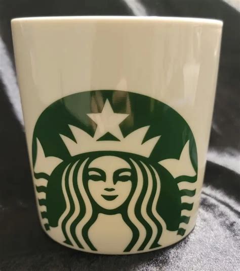 STARBUCKS WHITE NOVELTY Coffee Cup 14 oz Mug w/ Green Mermaid/Siren Logo, Iconic $24.99 - PicClick