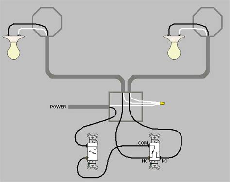 electrical - Turn one light bulb ON and another OFF at the same time with one switch - Home ...