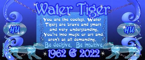 "1902 1962 2022 Chinese zodiac born in year of Water Tiger " by Valxart | Redbubble