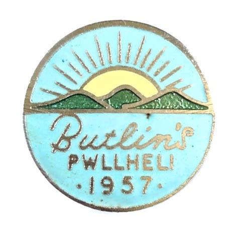 Sally Bosleys Badge Shop | Butlins 1957 Pwllheli holiday camp badge