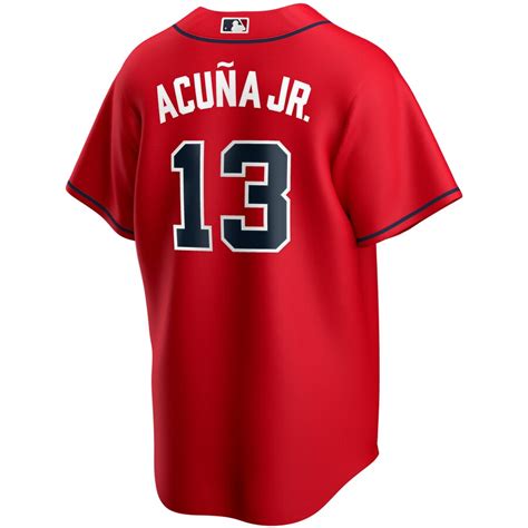 Ronald Acuna Jr. Atlanta Braves Nike Alternate 2020 Replica Player ...