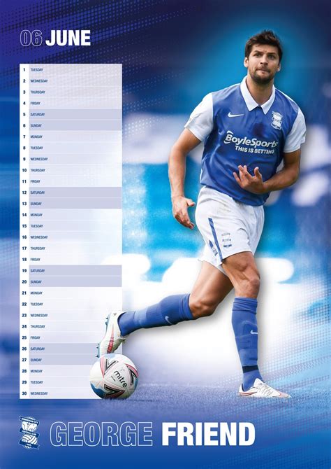 Birmingham City FC: Football A3 2021 Calendar | Calendars | Free ...