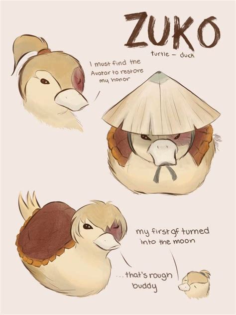 Drew Zuko as a Turtle Duck ️ : TheLastAirbender | Avatar cartoon ...