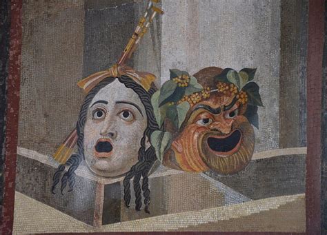 Theatre Masks, Roman Mosaic (Illustration) - Ancient History Encyclopedia