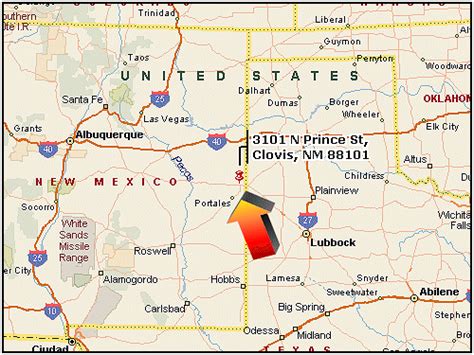 Clovis New Mexico Map