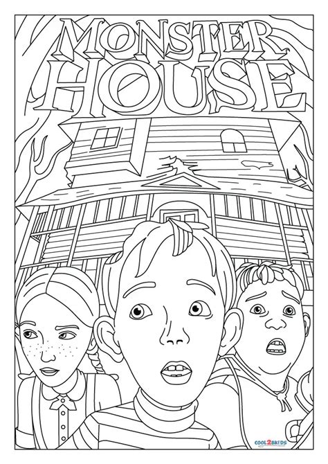 Free Printable Monster House Coloring Pages For Kids