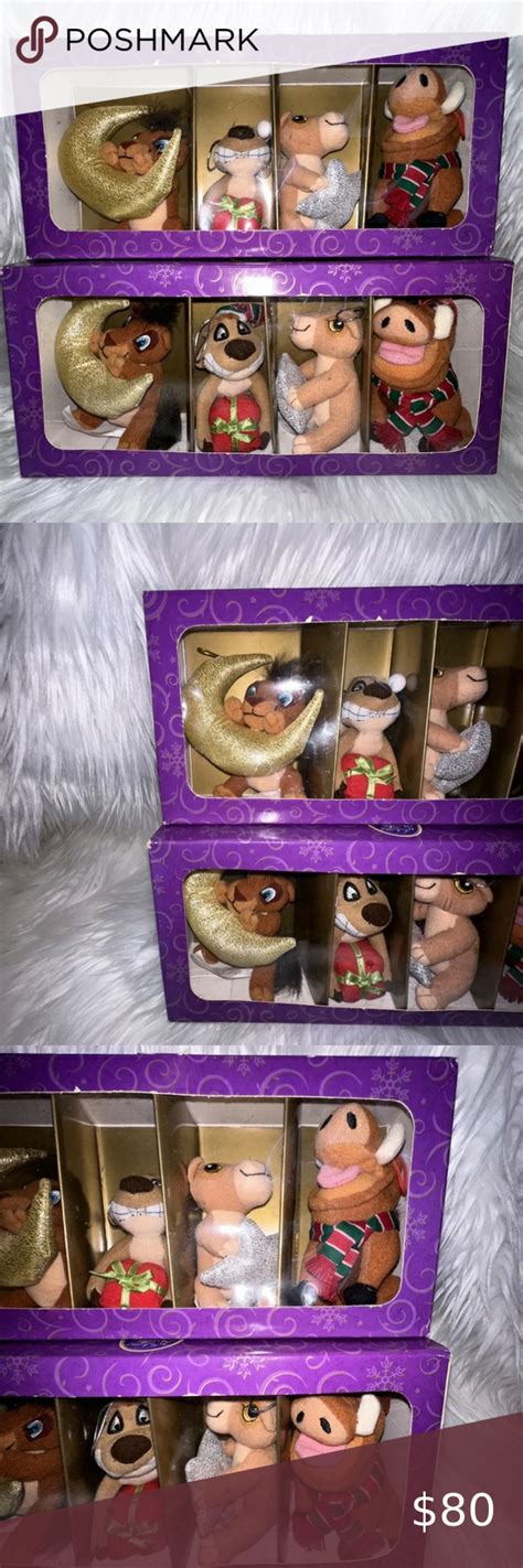 2 Box Set Disney Lion King Simba Nala Timon Pumbaa Plush Christmas Ornaments New | Plush ...