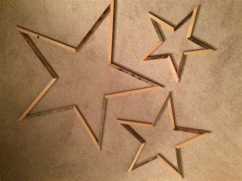 Uupcyled Wood star Wall Art Home Decor by RepurposedByRob on Etsy