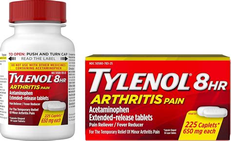 Amazon.com: Tylenol 8 Hour Arthritis Pain Tablets with Acetaminophen ...