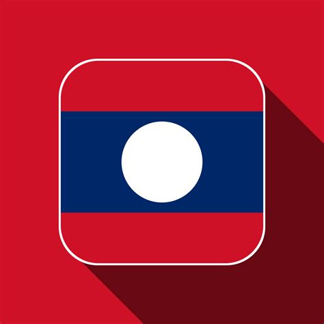 Laos flag, official colors. Vector illustration. 11480788 Vector Art at ...