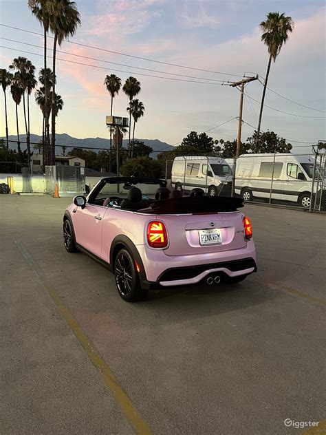 Pink convertible - Mini Cooper 2022 | Rent this location on Giggster