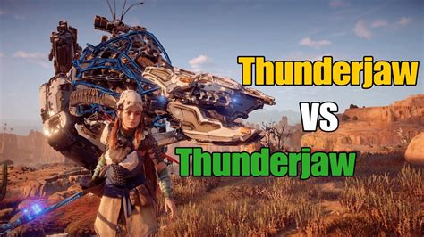 Horizon Zero Dawn Fight Club - Thunderjaw VS Thunderjaw - YouTube