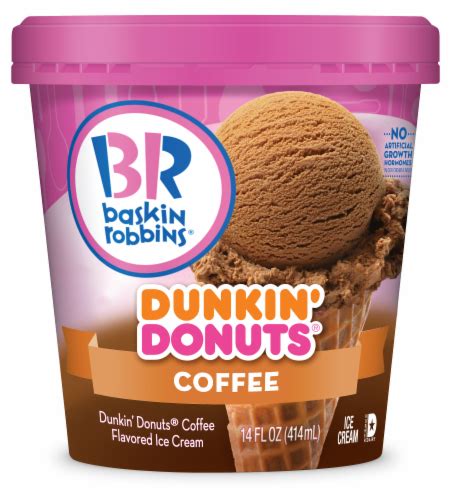 Baskin Robbins Dunkin' Donuts Coffee Ice Cream, 14 fl oz - Fry’s Food ...