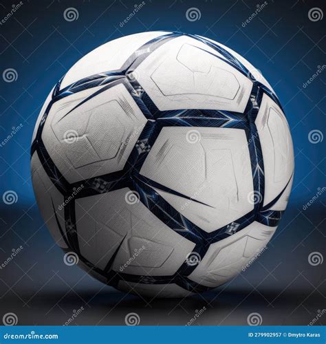 Soccer ball close up. stock illustration. Illustration of goal - 279902957