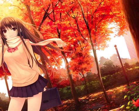 Fall Anime Girls Wallpapers - Wallpaper Cave