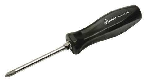 ABILITY ONE, #2 Tip Size, 7 3/4 in Overall Lg, General Purpose Phillips Screwdriver - 39CD98 ...