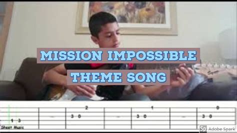 Mission Impossible Theme song guitar tab tutorial - YouTube