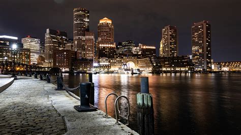 Boston skyline at night [3840x2160] : r/wallpaper