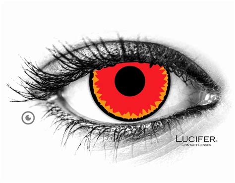 Red Vampire Contact Lenses (1 pair) - Lucifer - Halloween & Crazy ...