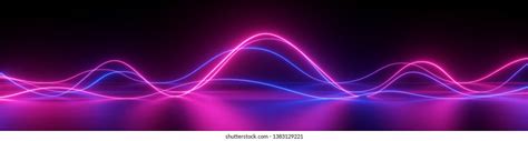 3d Render Abstract Panoramic Background Neon Stock Illustration 1383129221 | Shutterstock