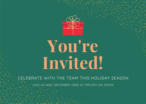 Virtual Holiday Party Invitations: Examples & Tips