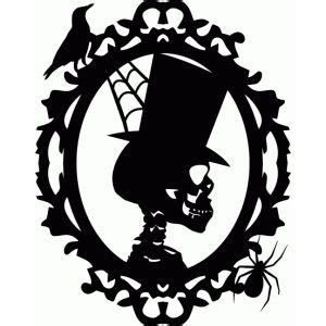 Silhouette Design Store: halloween skeleton profile frame | Halloween ...